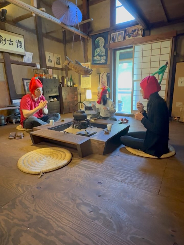 こんにちは☀️！昨晩からご滞在中のカナダからのお客様三名様が