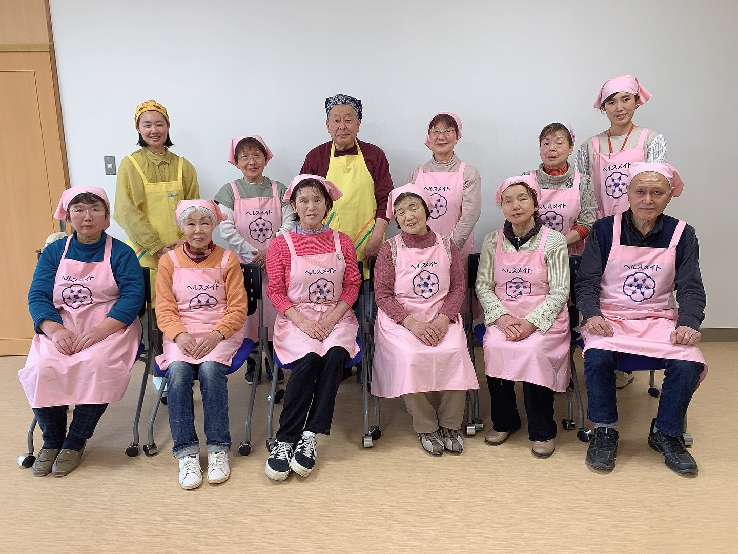 本日は、朝日町食生活改善推進協議会の「モモイロメイト」の会員