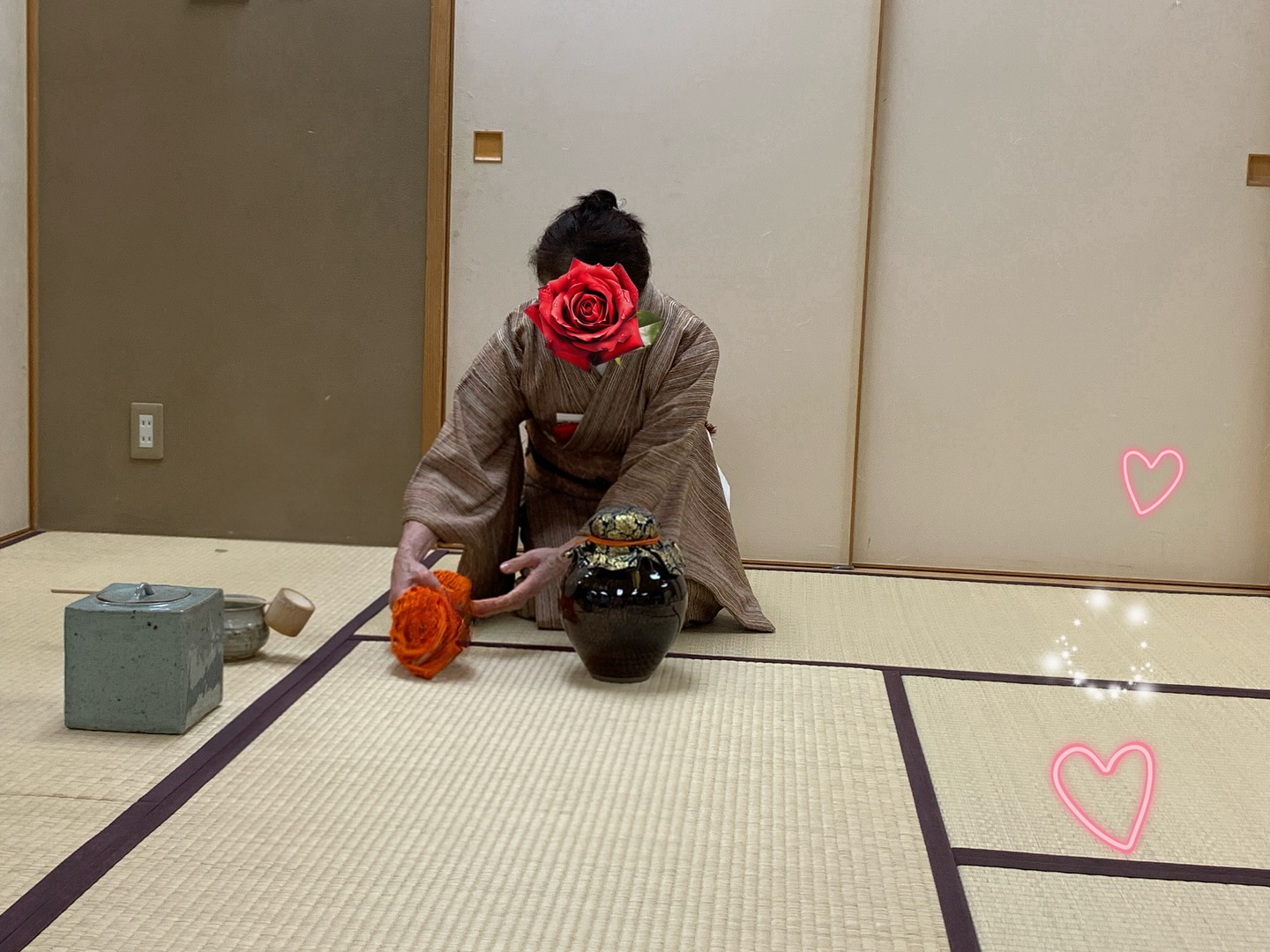 おはようございます昨日は1カ月ぶりに文化教室の茶道教室に参加