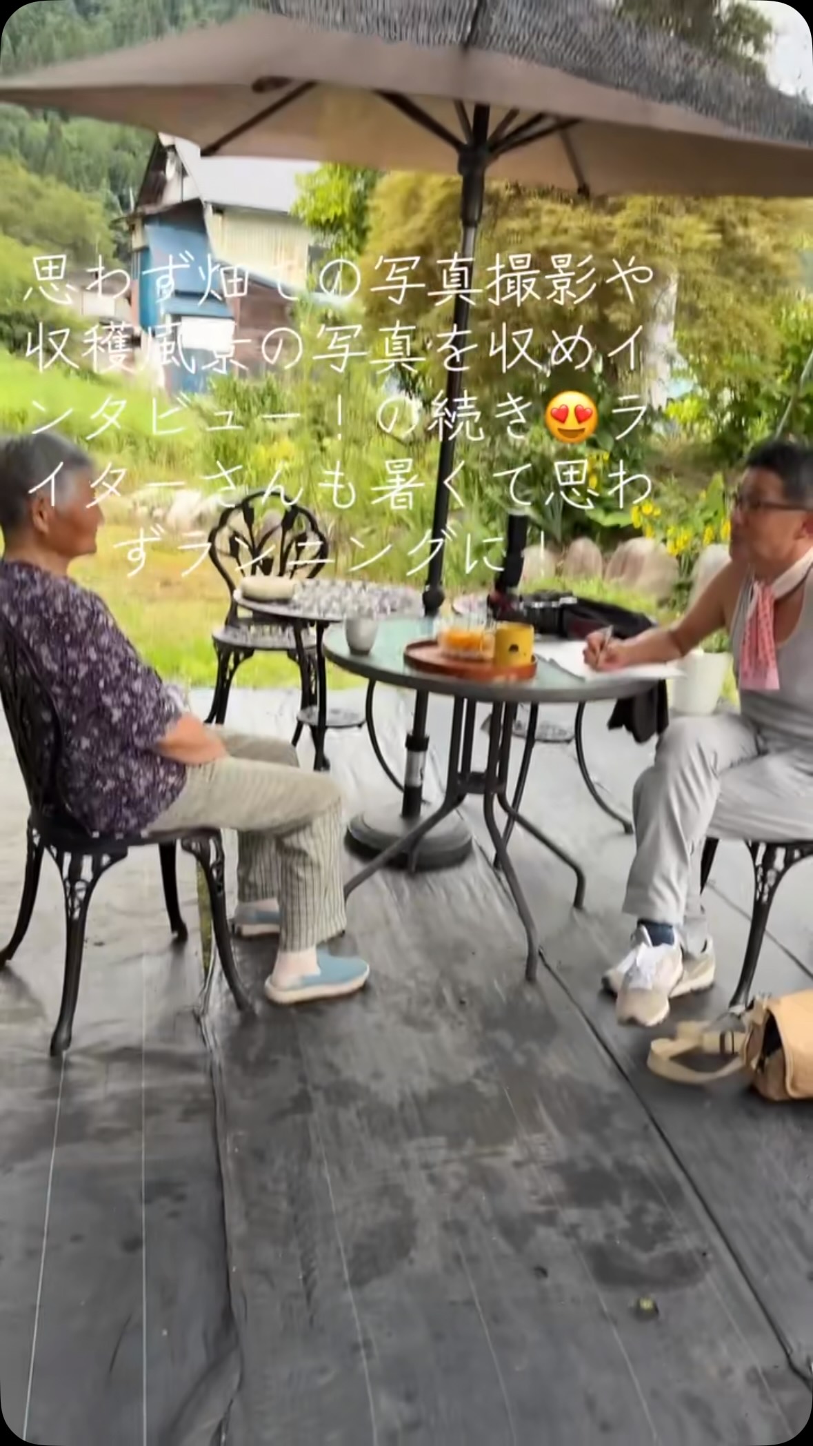 河北新報の記者さんが訪ねてくれました