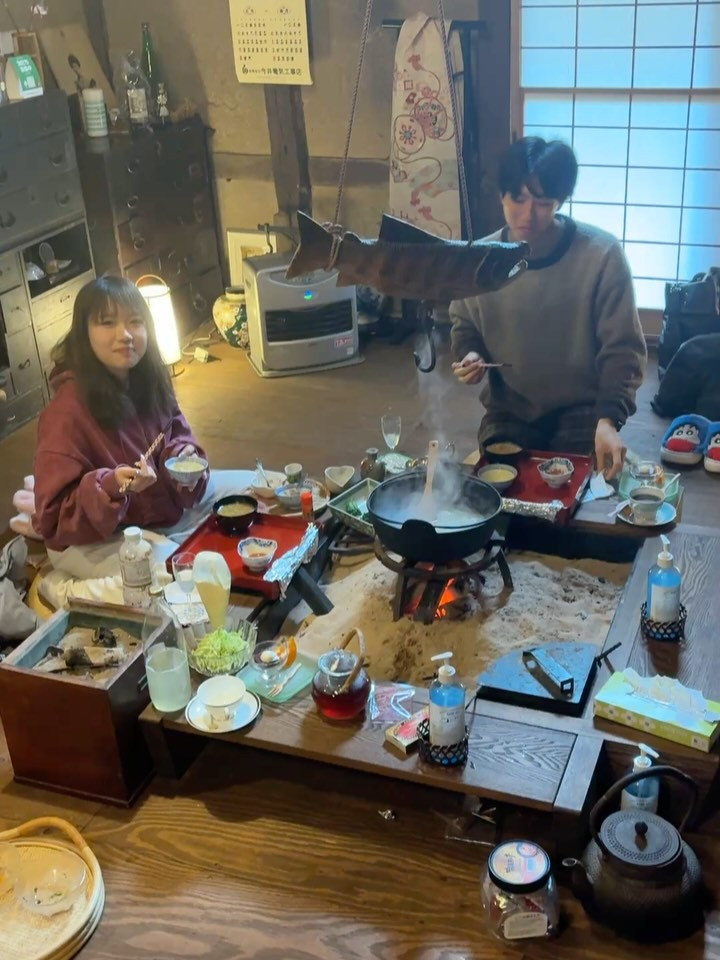 こんにちは！本日は銀山温泉の松本旅館にお泊まりのゲスト様がチ