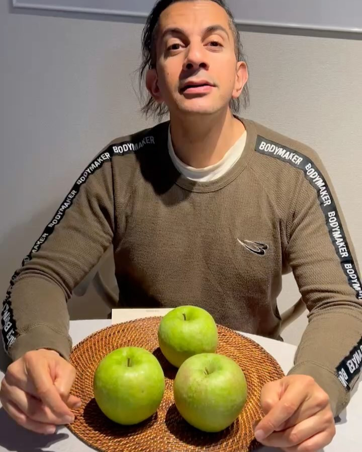 昨夜、グラニースミスへの愛を語る、日本に住むフランス人の友人