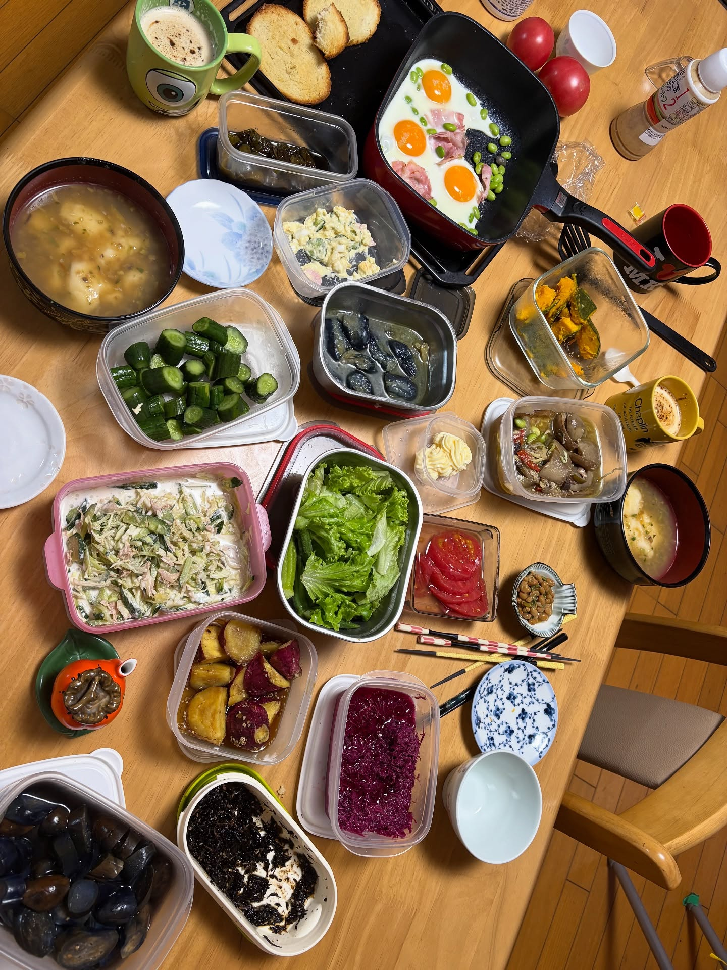 おはようございます！今日は久しぶりに家族だけの賄い朝食でし